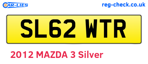 SL62WTR are the vehicle registration plates.