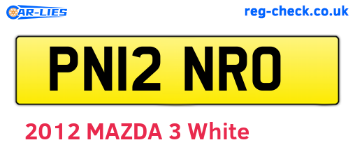 PN12NRO are the vehicle registration plates.