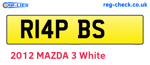 R14PBS are the vehicle registration plates.