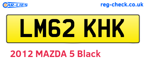LM62KHK are the vehicle registration plates.