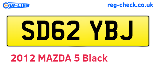 SD62YBJ are the vehicle registration plates.