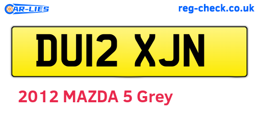DU12XJN are the vehicle registration plates.