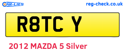 R8TCY are the vehicle registration plates.