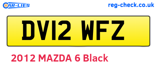 DV12WFZ are the vehicle registration plates.
