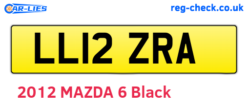 LL12ZRA are the vehicle registration plates.