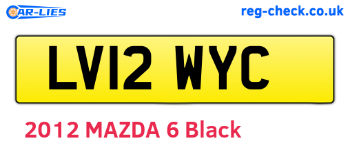 LV12WYC are the vehicle registration plates.