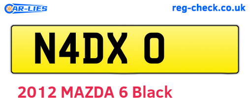 N4DXO are the vehicle registration plates.