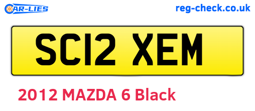 SC12XEM are the vehicle registration plates.