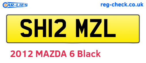 SH12MZL are the vehicle registration plates.