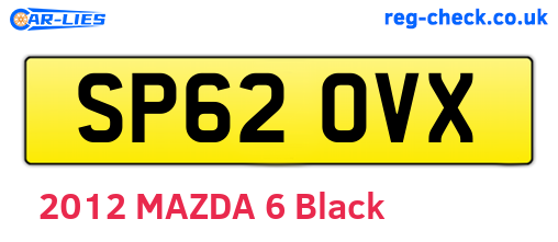 SP62OVX are the vehicle registration plates.