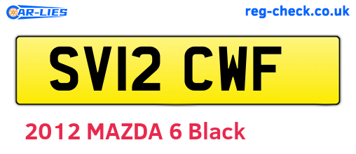 SV12CWF are the vehicle registration plates.