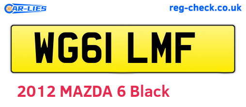WG61LMF are the vehicle registration plates.