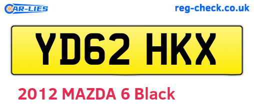 YD62HKX are the vehicle registration plates.