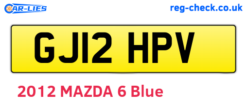 GJ12HPV are the vehicle registration plates.