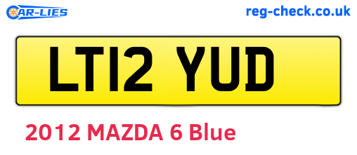 LT12YUD are the vehicle registration plates.