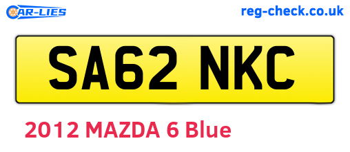 SA62NKC are the vehicle registration plates.