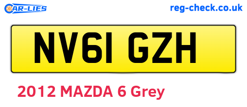 NV61GZH are the vehicle registration plates.