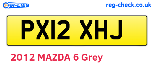 PX12XHJ are the vehicle registration plates.
