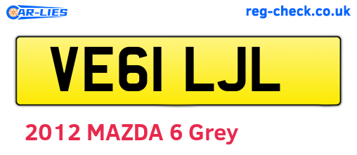 VE61LJL are the vehicle registration plates.