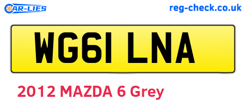 WG61LNA are the vehicle registration plates.