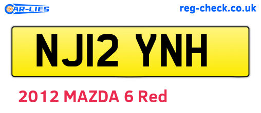 NJ12YNH are the vehicle registration plates.