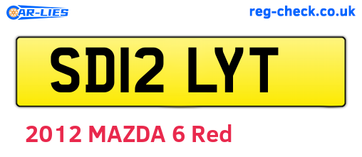 SD12LYT are the vehicle registration plates.