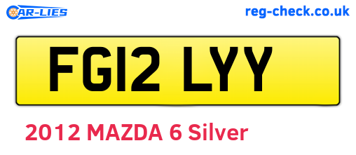 FG12LYY are the vehicle registration plates.