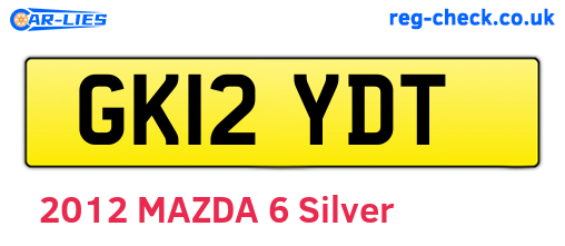 GK12YDT are the vehicle registration plates.