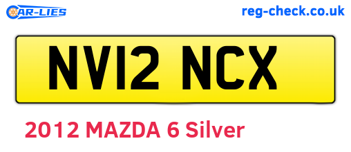 NV12NCX are the vehicle registration plates.