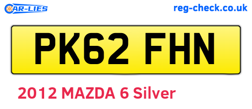 PK62FHN are the vehicle registration plates.