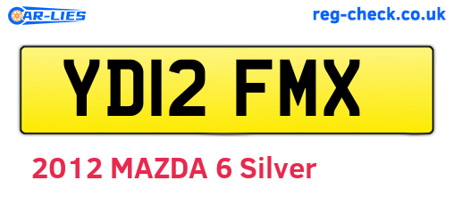 YD12FMX are the vehicle registration plates.