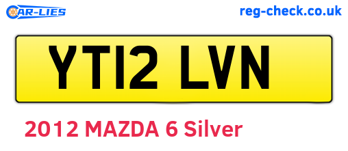 YT12LVN are the vehicle registration plates.
