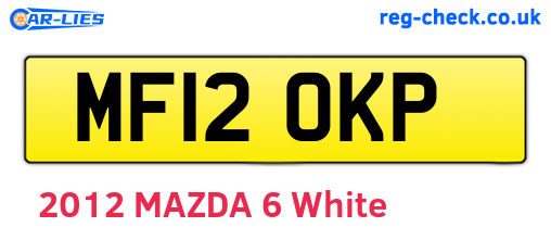 MF12OKP are the vehicle registration plates.