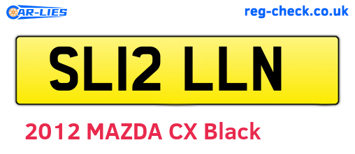 SL12LLN are the vehicle registration plates.
