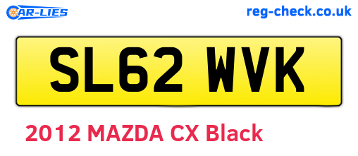 SL62WVK are the vehicle registration plates.
