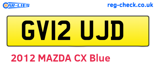 GV12UJD are the vehicle registration plates.