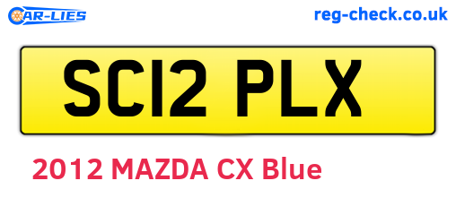 SC12PLX are the vehicle registration plates.