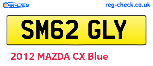 SM62GLY are the vehicle registration plates.