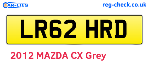 LR62HRD are the vehicle registration plates.