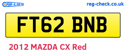 FT62BNB are the vehicle registration plates.