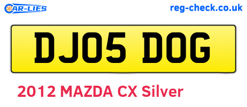 DJ05DOG are the vehicle registration plates.