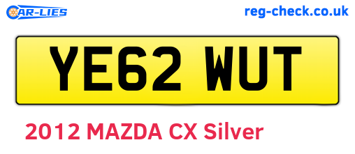 YE62WUT are the vehicle registration plates.