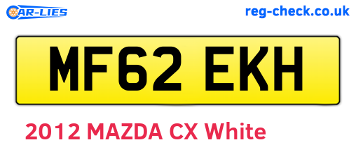 MF62EKH are the vehicle registration plates.