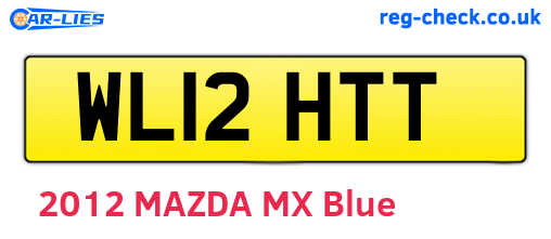 WL12HTT are the vehicle registration plates.