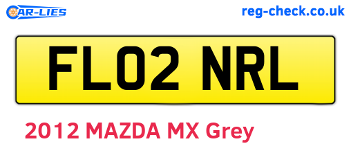 FL02NRL are the vehicle registration plates.