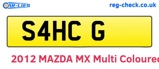S4HCG are the vehicle registration plates.