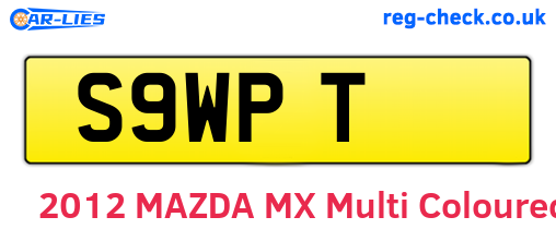 S9WPT are the vehicle registration plates.