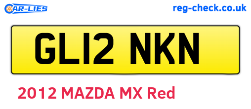 GL12NKN are the vehicle registration plates.