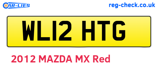 WL12HTG are the vehicle registration plates.
