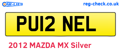 PU12NEL are the vehicle registration plates.